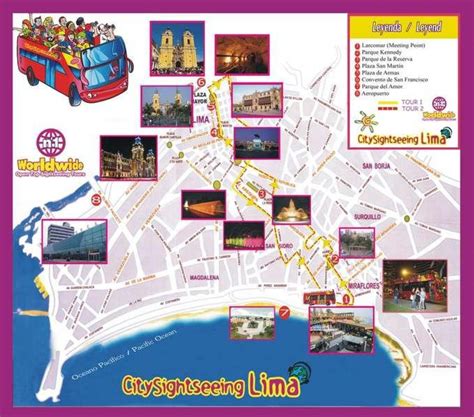 lima tourist map.